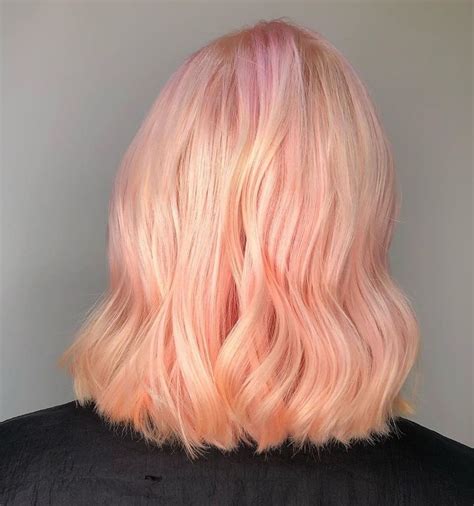 Peach Pink Hair Colour at Brodie Eldershaw blog