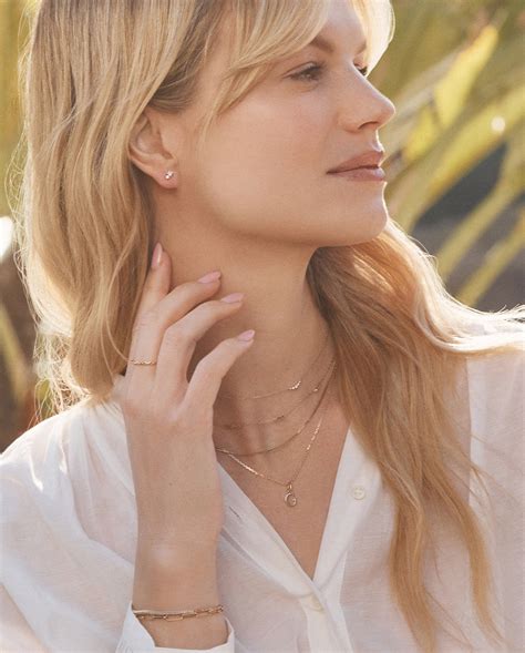 Diamond Initial Charm Necklace | gorjana