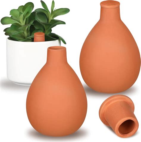 Amazon.com: Blushtier 2 Pcs Watering Pots Large Terracotta Watering Pots with Lid 34 oz Terra ...