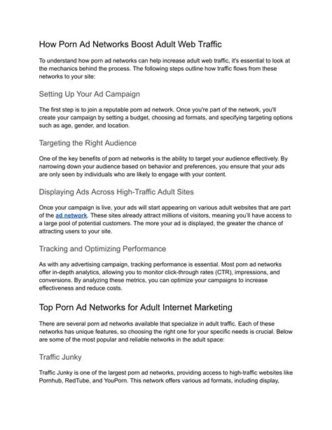 PPT - Boost Your Adult Site Traffic with Proven Porn Ad Networks ...