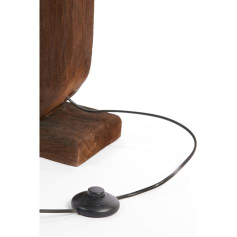 Floor lamp 38x12x125 cm KELAFO wood chocolate brown (8215964), Light ...