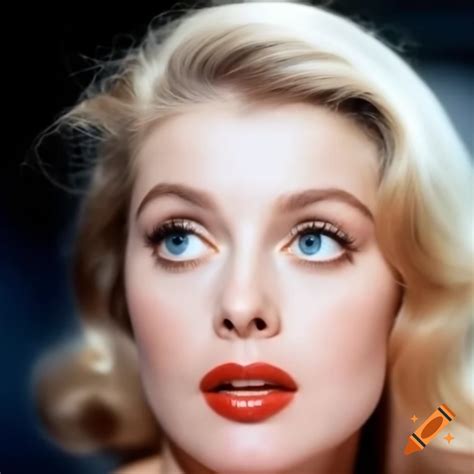 Hyper-realistic photograph of beautiful European actress from 1963 with ...