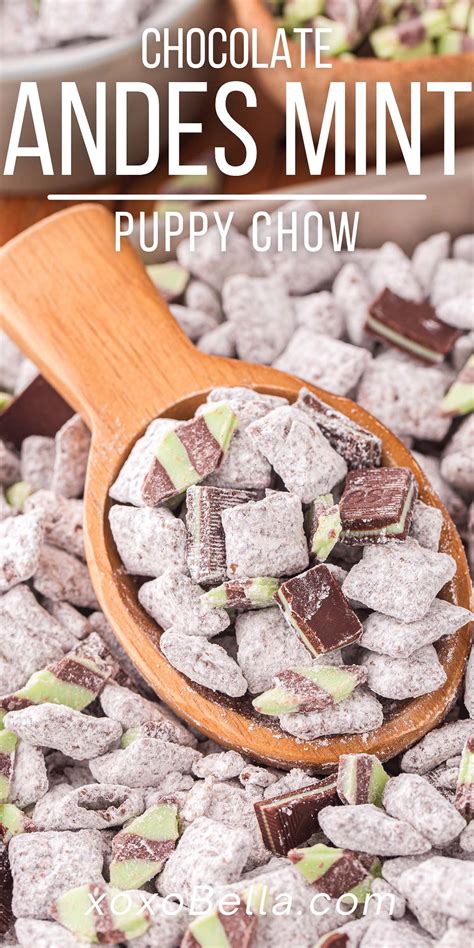 Mint Chocolate Puppy Chow | Recipe | Puppy chow recipes, Chex mix ...