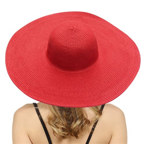 IDALL Hats for Women,Beach Hats Summer Hats For Women Wide Bongrace ...