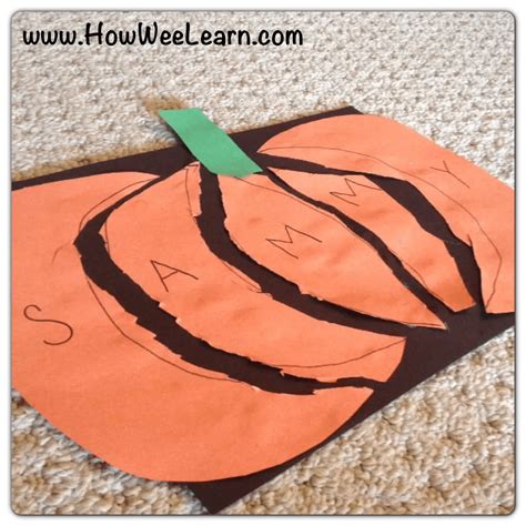 Preschool Pumpkin Crafts - Planning Playtime
