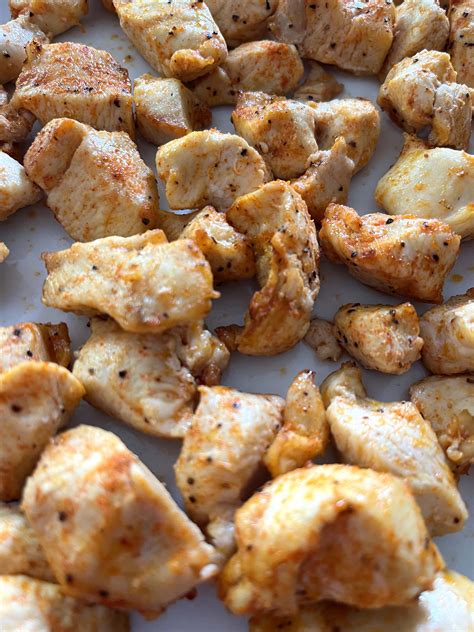 Air Fryer Diced Chicken Breast Recipe - Melanie Cooks