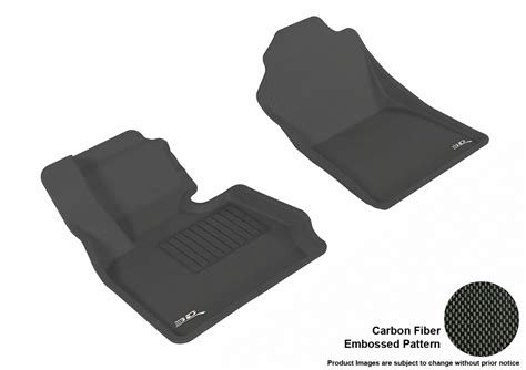 3D MAXpider L1BM03211509 Floor Mat Set; Black; Carbon Fiber Texture ...