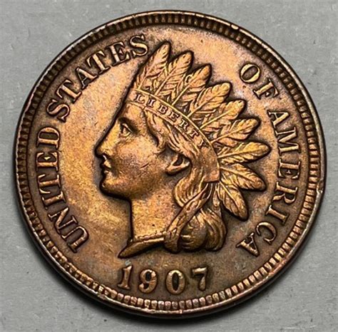 1907 Indian Head Cent Bronze Composite Penny. 6151 - For Sale, Buy Now ...