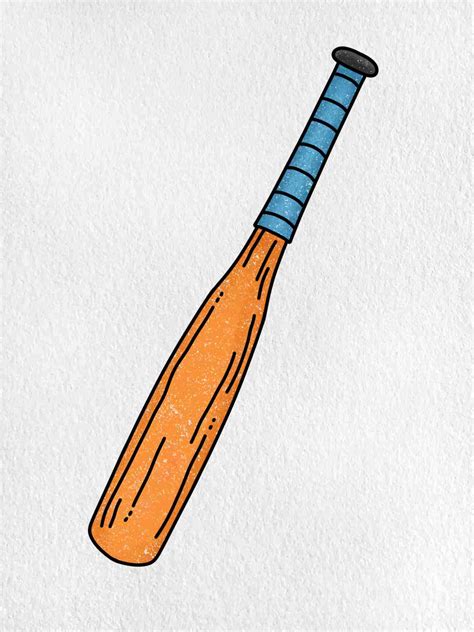 Baseball Bat Drawing Baseball Bat Intersitial Vector