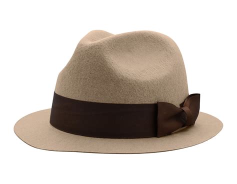 Nicky Bigs Novelties Adult Mens Tan Felt Fedora Inspector Detective Hat Roaring Gangster Costume ...