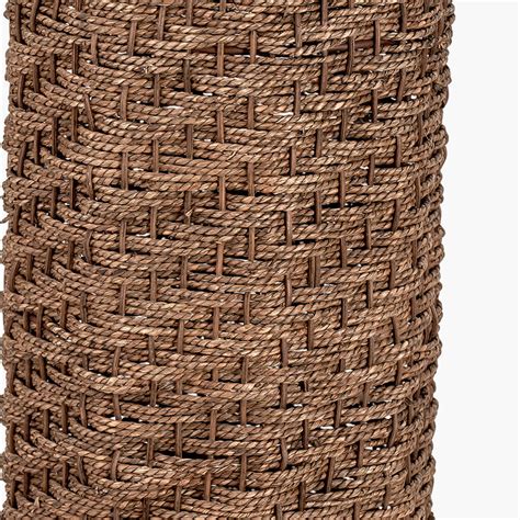 Brown Woven Seagrass Floor Lamp By Ruma