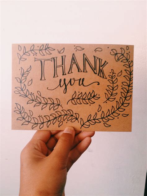 Thank You Card Drawing Easy at Nellie Swett blog