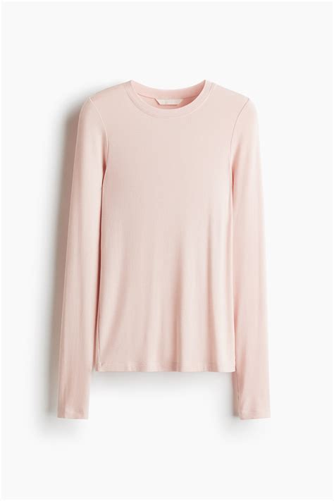 Top de manga larga - Rosa palo - Ladies | H&M MX