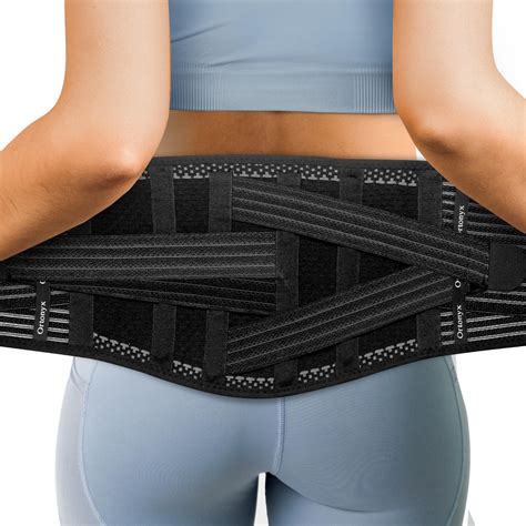 ORTONYX Back Brace for Lower Back Pain, Back Support Belt for Women & Men, Breathable Lower Back ...