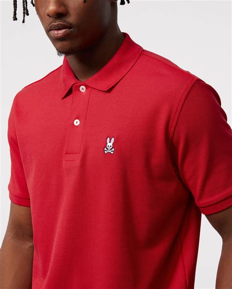 MENS RED CLASSIC POLO | PSYCHO BUNNY - Psycho Bunny Canada