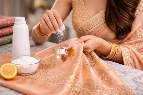 How to Remove Oil Stain from Silk Saree - Saaisneh