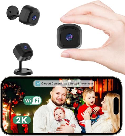Amazon.com : QETATIY Hidden Camera, 2K WiFi Indoor Cameras, Wireless Mini Spy Camera, Nanny Cam ...