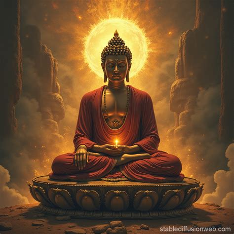 Buddhist Art Statue of Nirvana | Stable Diffusion Online