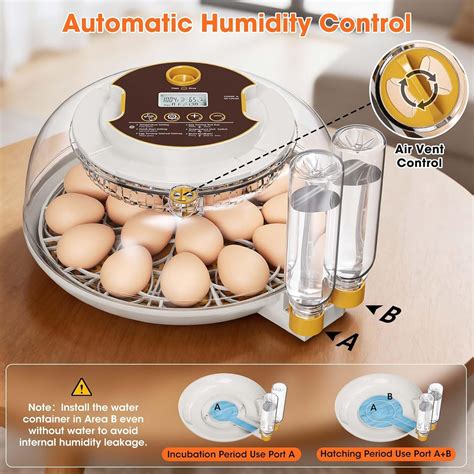 MQUPIN 18 Egg Incubator with Automatic Egg Turning & Humidity Control ...