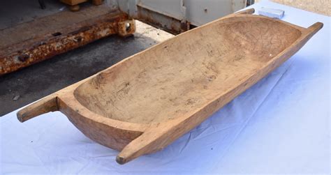 Hand-Hewn Fruitwood Trog or Dough Bowl For Sale at 1stDibs | antique ...