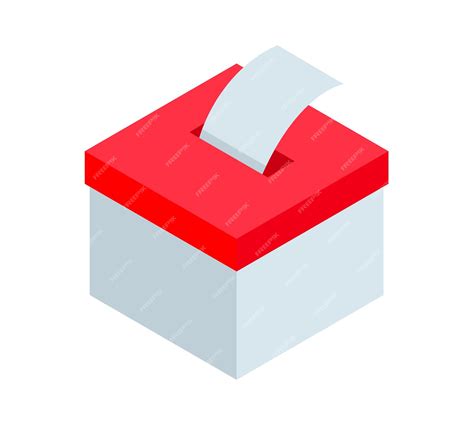 Premium Vector | Ballot box vector isolated icon. emoji illustration ...