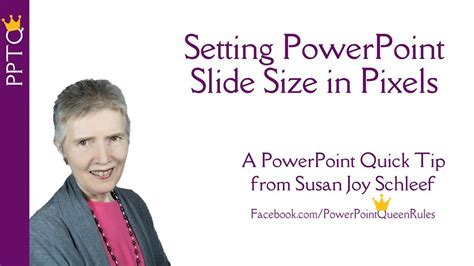 Set PowerPoint Slide Size in Pixels - YouTube