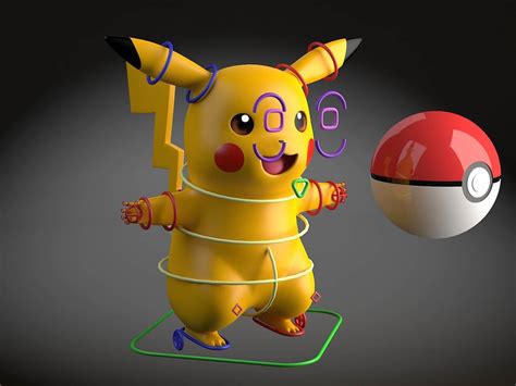 Pikachu Pokemon - 3D Model by SQUIR