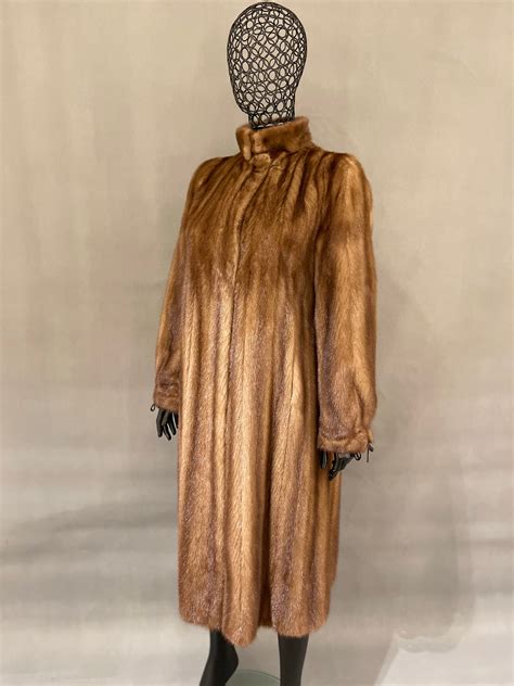 Mink Fur Coat, Vintage Mink Coat, Real Fur, Exellent Condition, Long ...