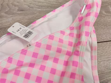 NEW Boux Avenue Pink Mix Hollywood Gingham Bikini Brief Swimming ...