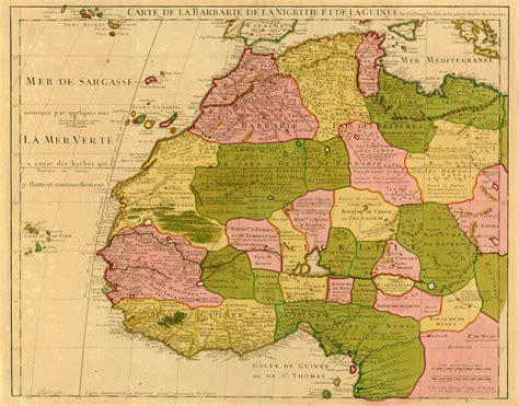 1718 French Map | Showing the Kingdom of Judah on the West Coast of Africa. Size A1 - Etsy UK