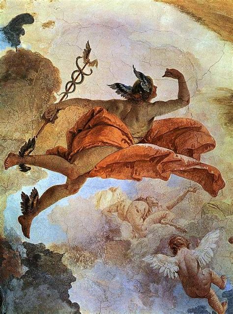 The Greek god Hermes/Roman god Mercury—god of messages (between worlds ...