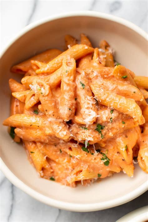 This easy creamy tomato pasta sauce is quick and delicious. It uses ...