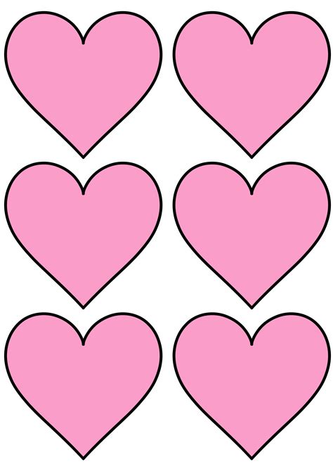 Free Printable Heart Template - Ataglance Printable Calendar