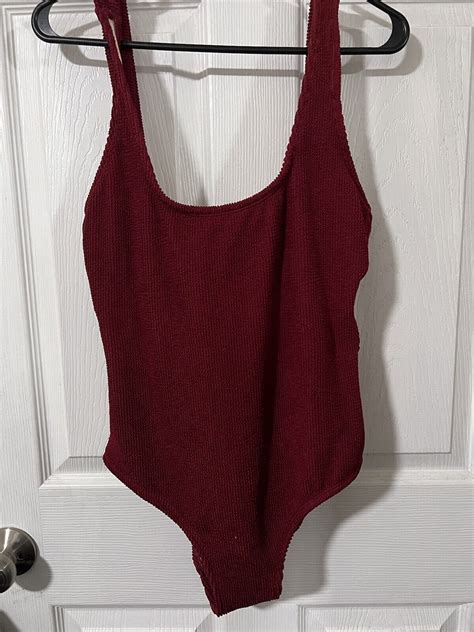 One Piece Swimsuit Red & Short L - Gem