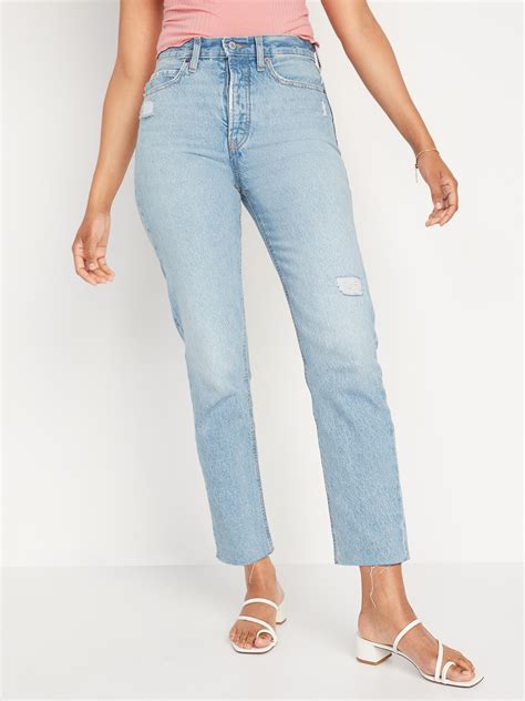 Straight High Waisted Jeans | Old Navy