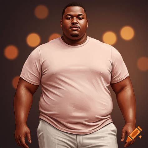 Humorous depiction of a chubby Discord moderator on Craiyon