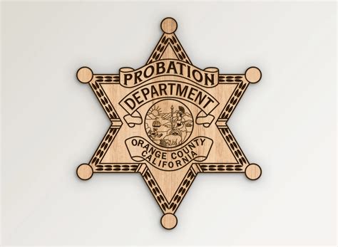 Orange County California Probation Badge SVG Vector Files | Vector911