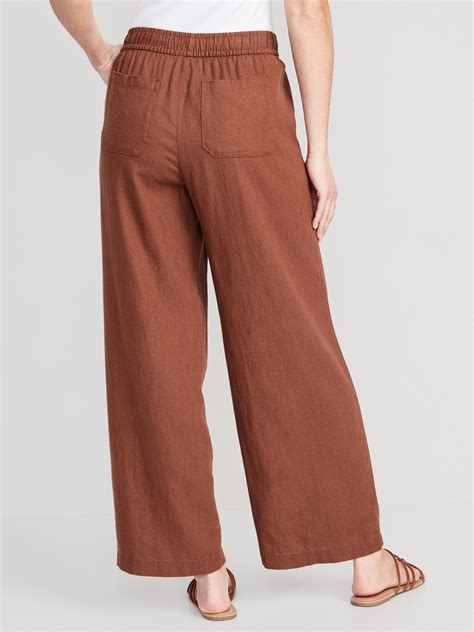 Old Navy Women's Linen Blend Wide Leg Pants at Jackie Roberts blog