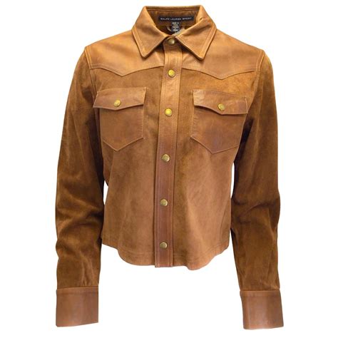 Ralph Lauren Sport Ridgway Light Brown Leather and Suede Jacket ref ...