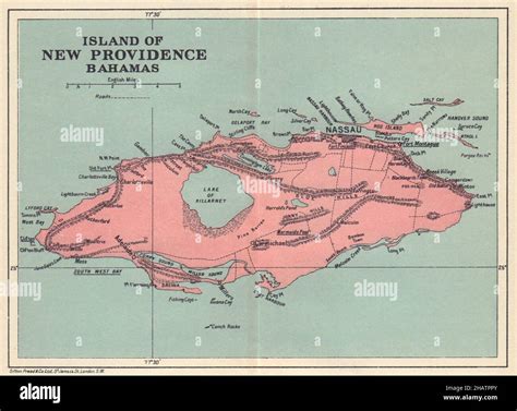 Vintage map of bahamas hi-res stock photography and images - Alamy