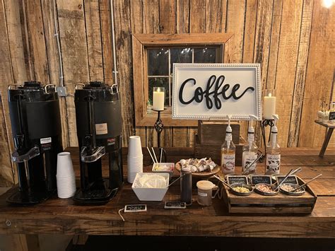 Coffee Bar Catering Display