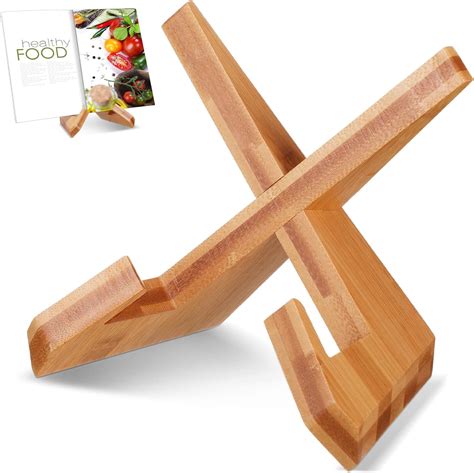 Amazon.com: Sunnychicc Cookbook Stand for Kitchen, Recipe Book Holder ...