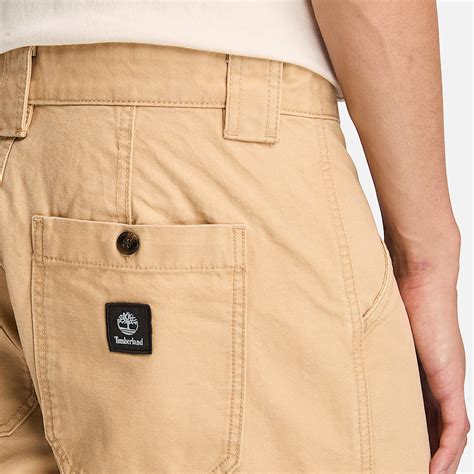 Goffstown Fatigue Washed Canvas Shorts for Men in Yellow