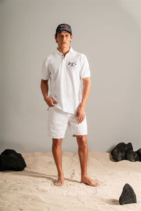 POLO BANDERA BUCEO BLANCO - Darwin and Wolf