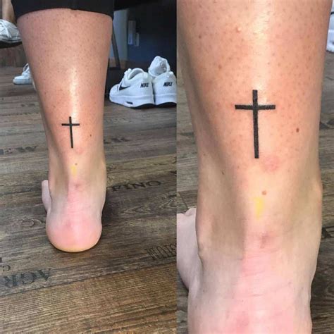 Small Cross Tattoos On Foot at Odessa Anderson blog