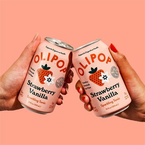 OLIPOP Strawberry Vanilla Sparkling Tonic - 12 fl oz 12 fl oz | Shipt