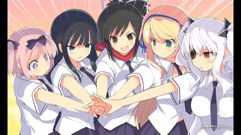 asuka, ikaruga, hibari, katsuragi, and yagyu (senran kagura) drawn by ...