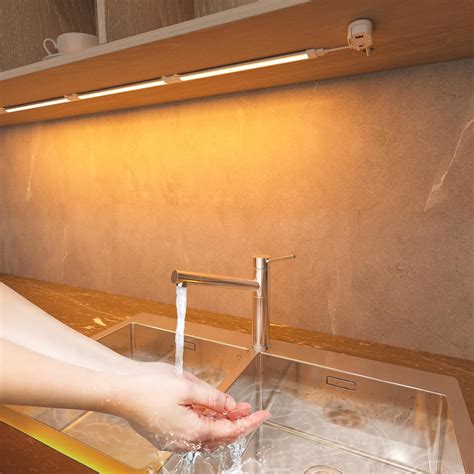 LAMPAOUS LED Above Sink Light Fixture With Manual Sensor, Touchless and ...