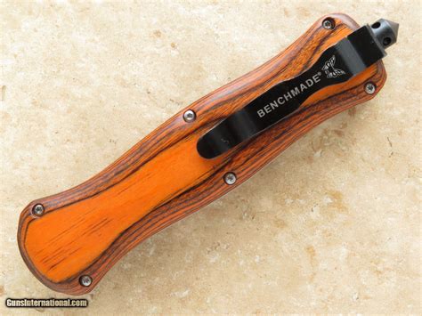 Benchmade Infidel Wood Handle Automatic Tactical OTF Knife