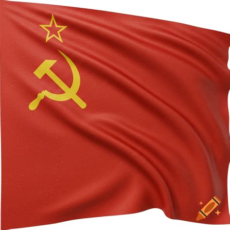 Flag split vertically between the Soviet Union flag and the United ...